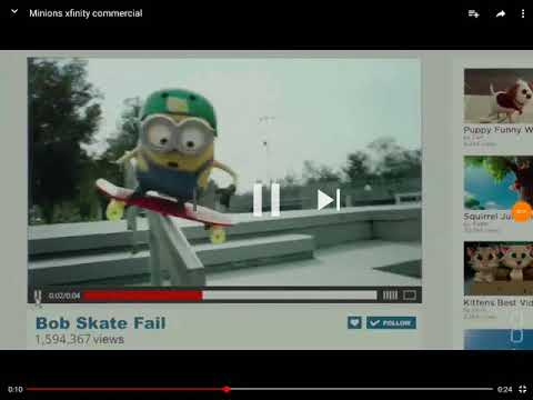 Bob Skate Fail - Minion Ad Ixfinity