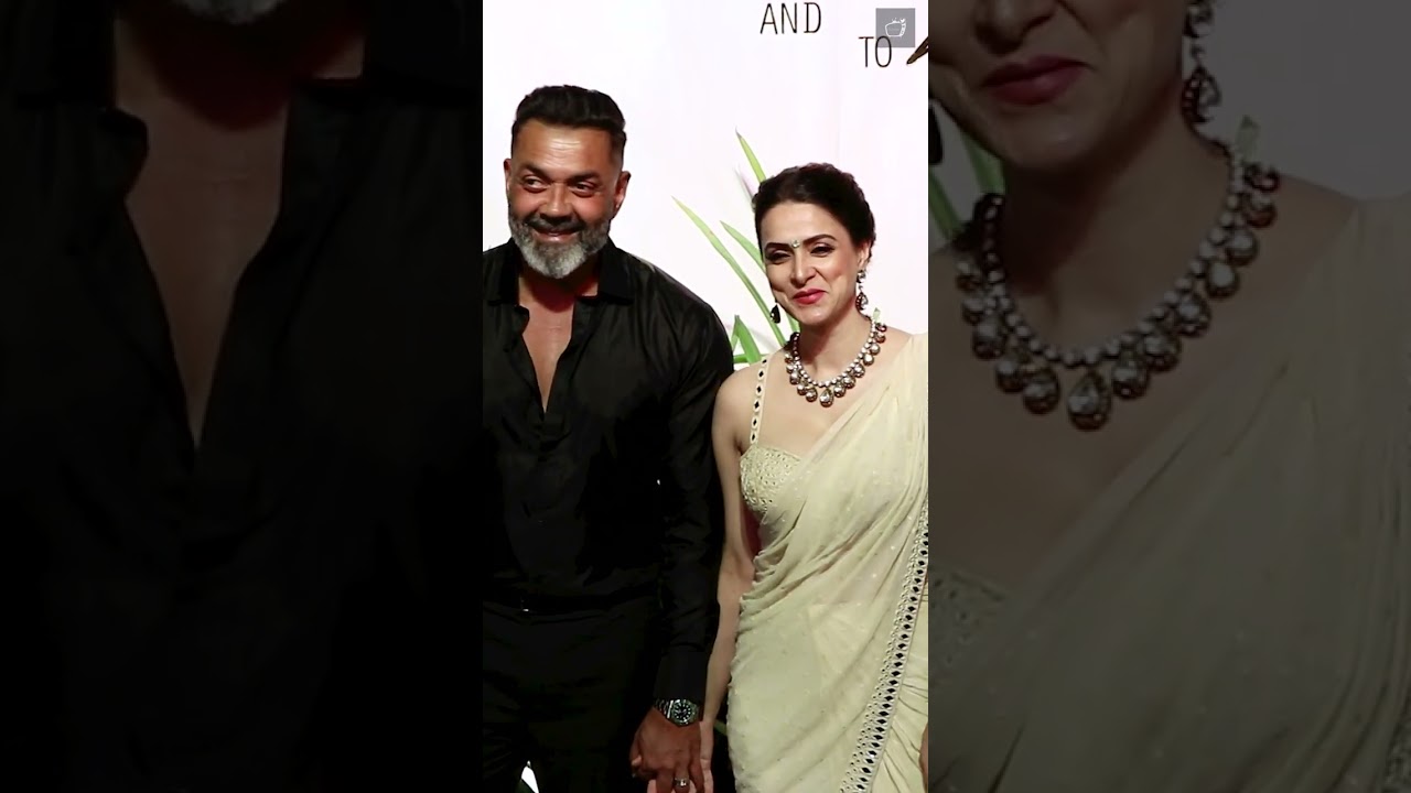 Bobby Deol With His Gorgeous Wife Tanya at Anurag Kashyap Daughter Wedding Reception