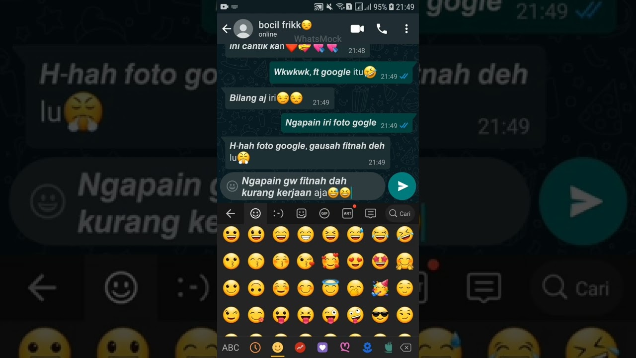 bocil pamer pap google ll pov: whatsmock ll