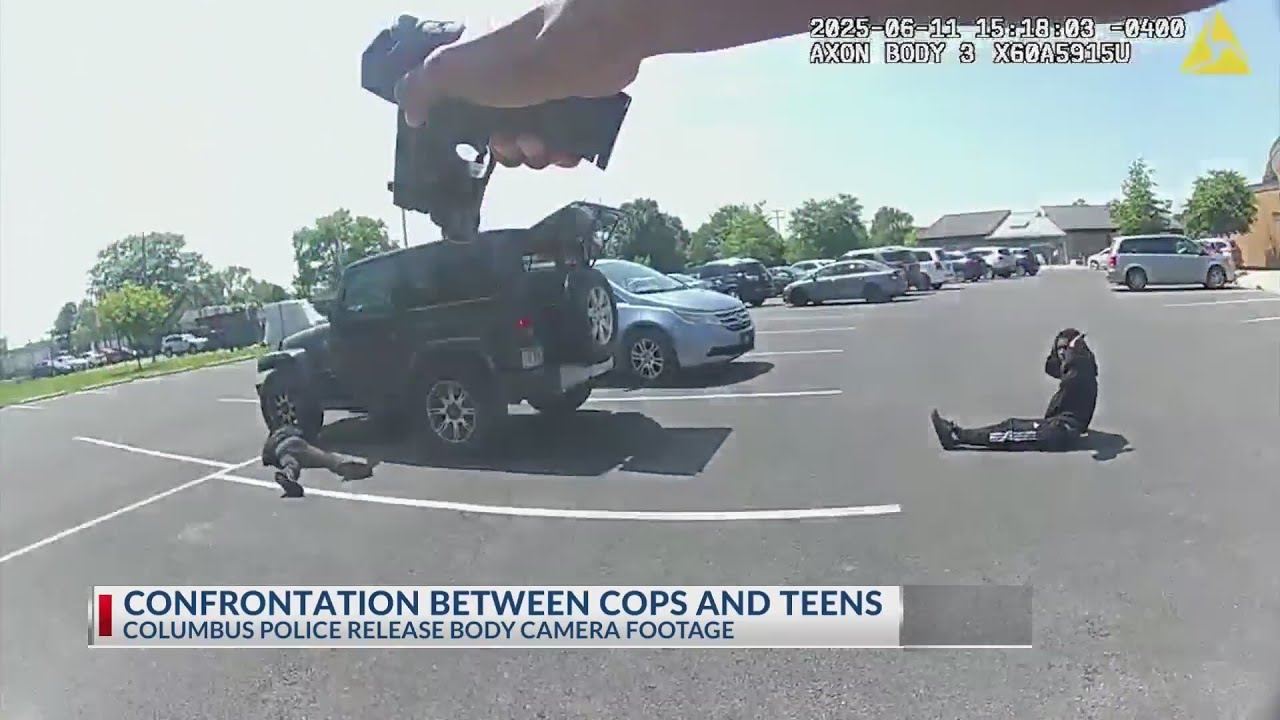 Body cam footage shows confrontation between teens, police