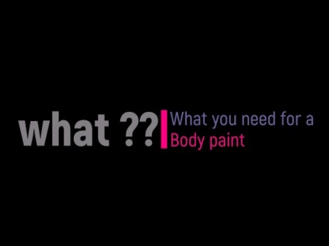 Body Paint Supplies