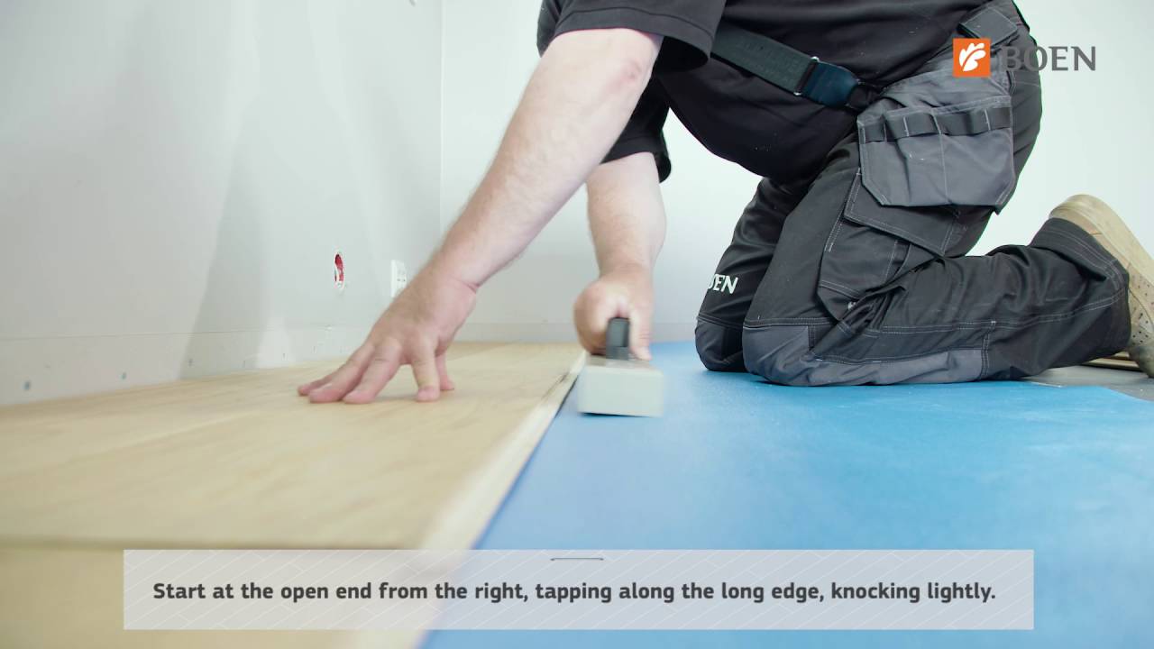 BOEN 5G Click hardwood flooring – Floating installation instruction video