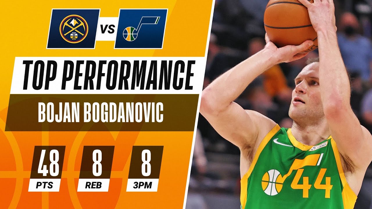 Bojan Bogdanovic DROPS 48 PTS in Jazz Home Victory! 🎶