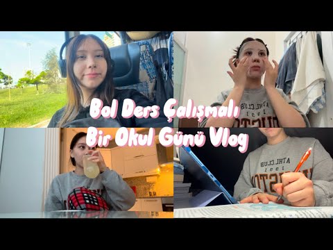 Bol Ders Çalışmalı Bir Okul Günü Vlog.