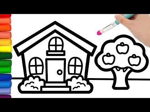 Bolalar uchun oddiy uyni qanday chizish mumkin ?How to draw a simple house for kids