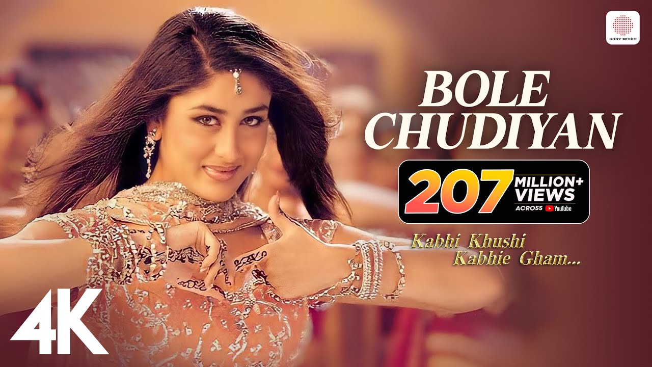 Bole Chudiyan | K3G | Amitabh, Shah Rukh, Kajol, Kareena, Hrithik | Udit Narayan | Karan Johar | 4K