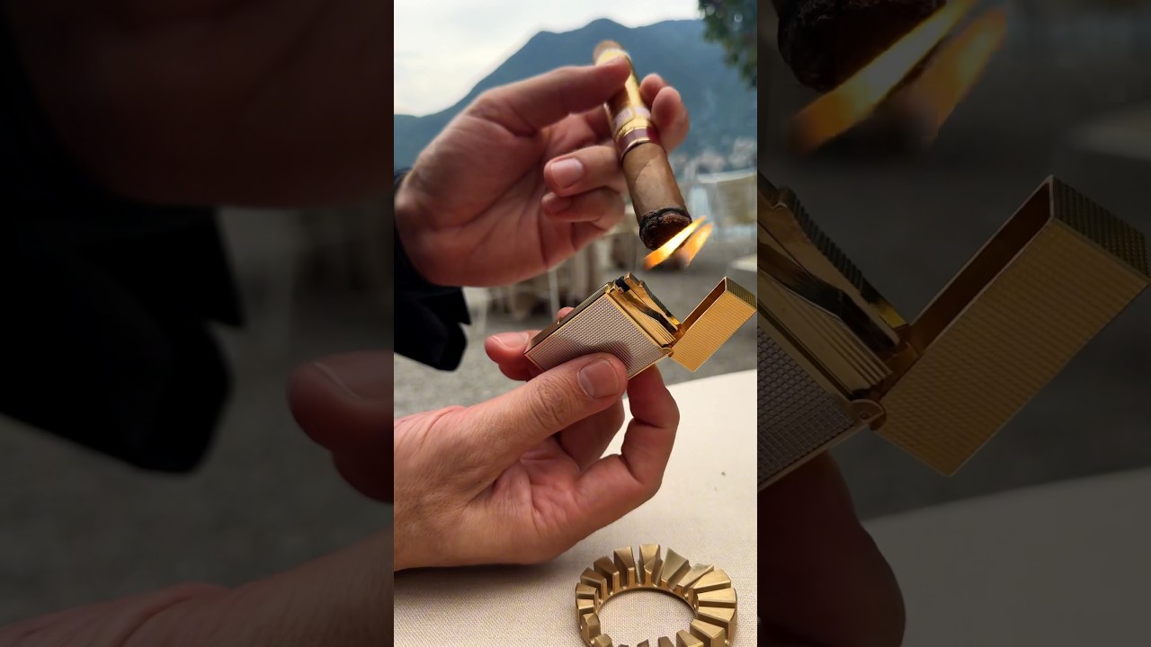 Bolivar New Gold Medal and ST Dupont Ligne 2 Lighter #asmr #asmrvideo #lighter #cutter #asmrsounds