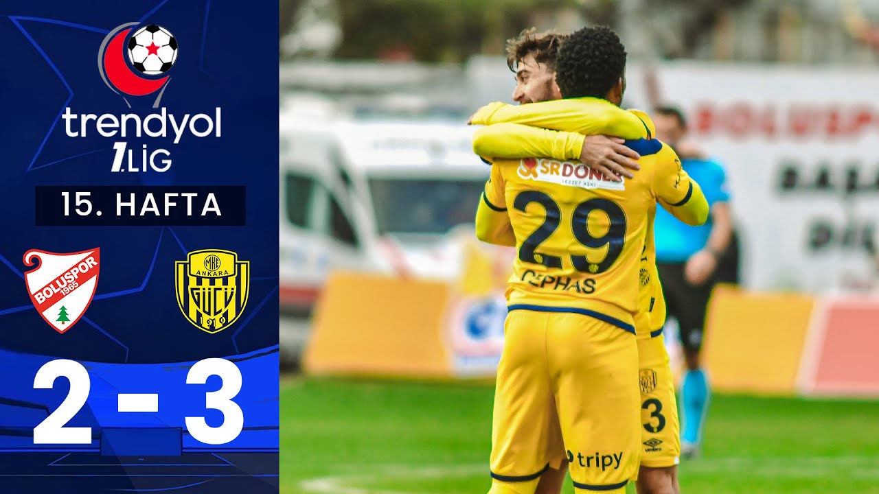 Boluspor (2-3) MKE Ankaragücü - Highlights/Özet | Trendyol 1. Lig - 2024/25