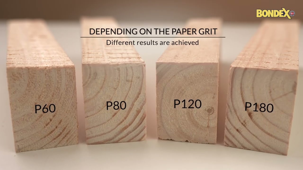 BONDEX SAND PAPER   Which abrasive paper to choose for wood 1