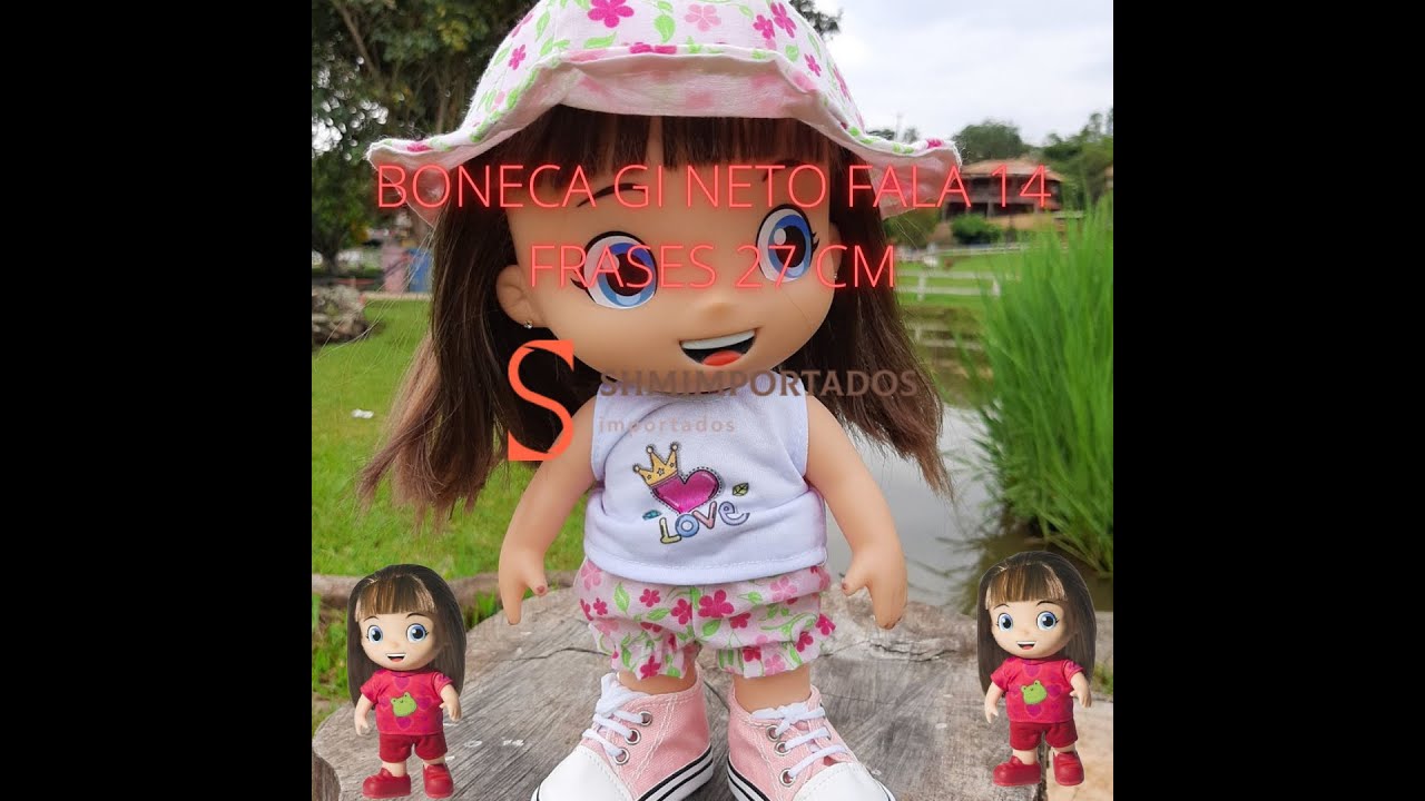 Boneca Gi Aventureira Vermelha Luccas Neto Fala 14 Frases mais infomacao no link abaixo