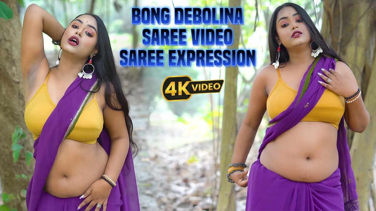 Bong Deblina hot saree look // saree expression // SAREE LOVER #sareelove