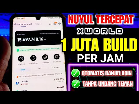 BONGKAR ! CARA CURANG MENDAPATKAN 1 JUTA BUILD DARI X WORLD | TRIK NUYUL GAME XWORLD PENGHASIL UANG
