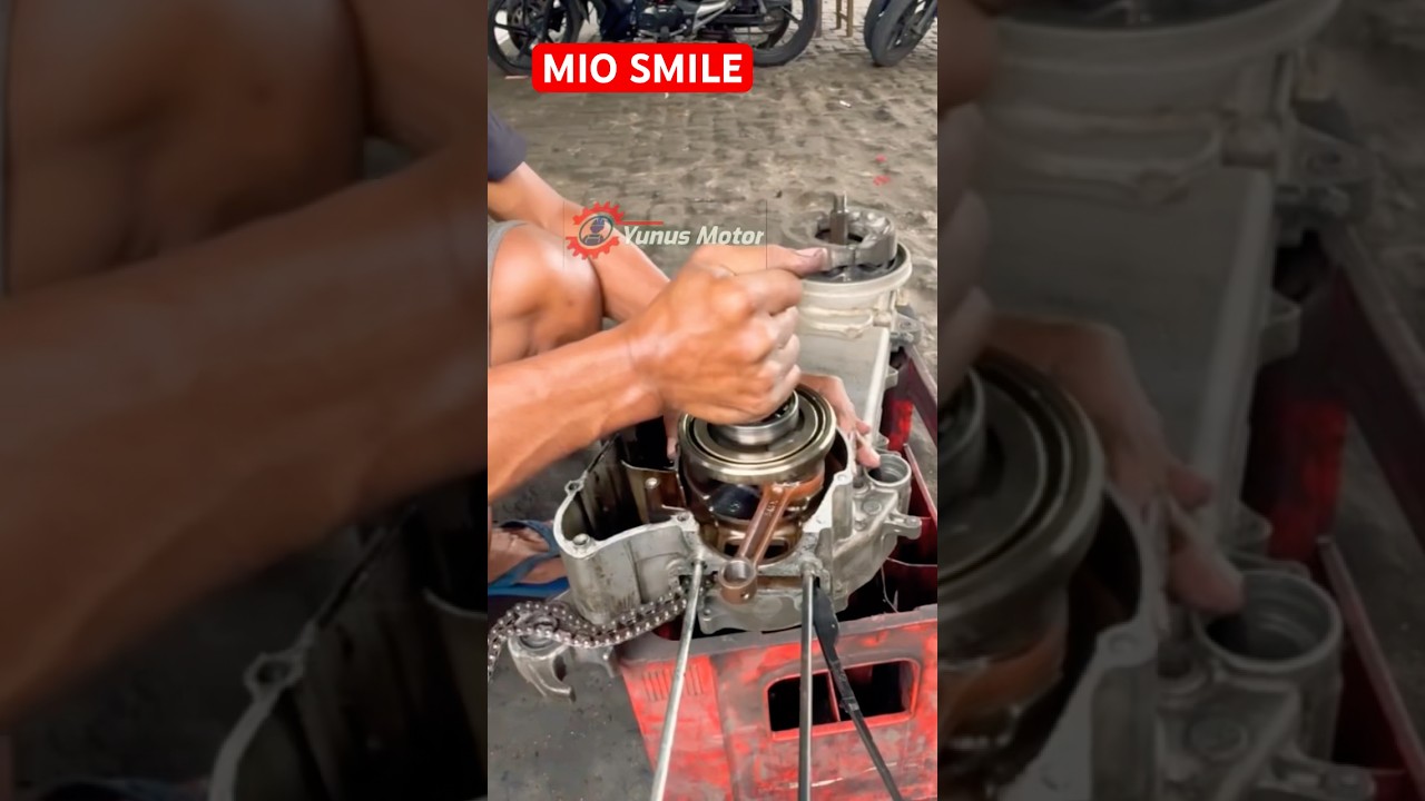 Bongkar pasang mesin mio smile/sporty