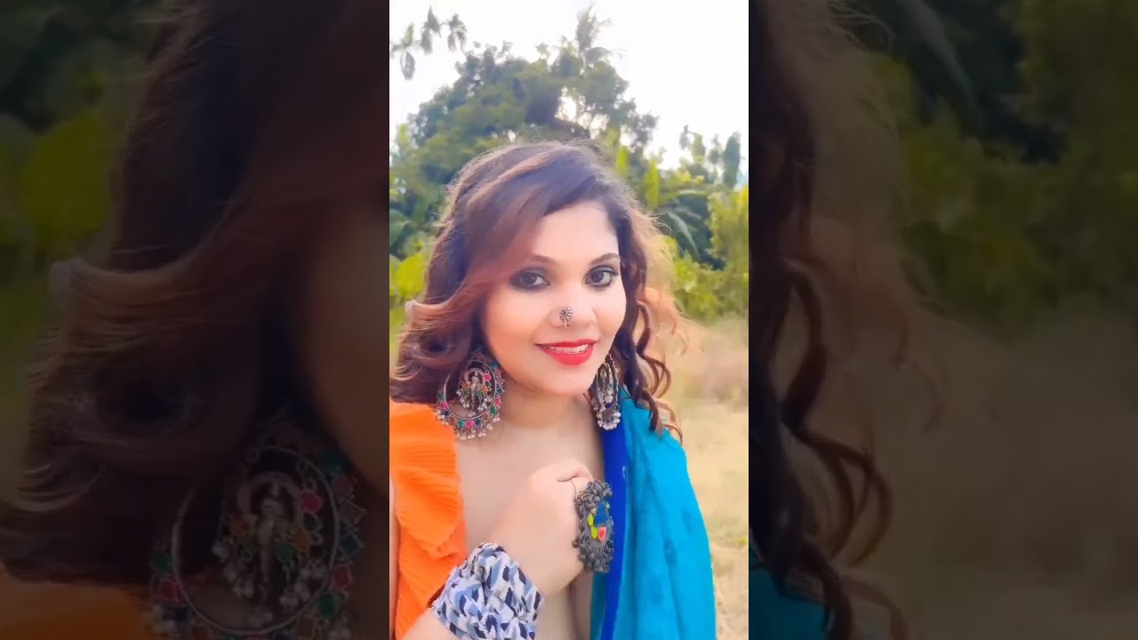 Bongo Beautiful Tora Rai outdoor saree fashion 2024|#Bongo model|#sareefashion |#chubby |#plussize