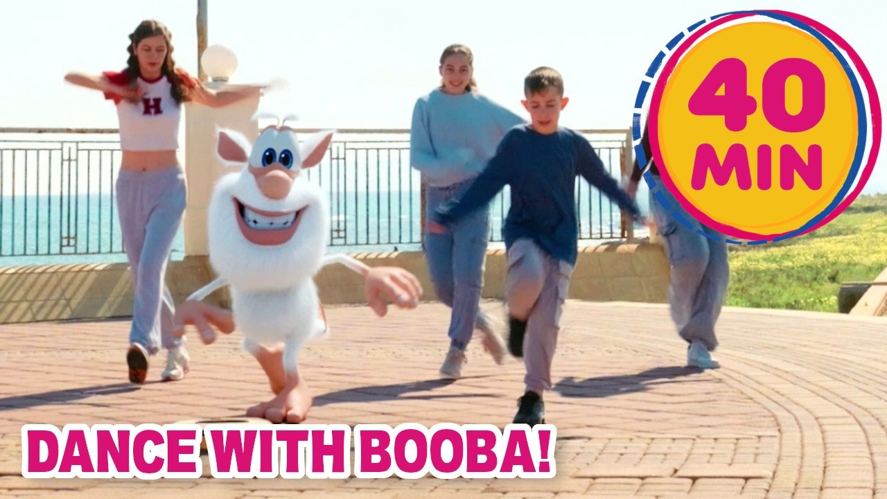 Booba - Learning Shuffle Dance Moves - Cartoon for kids