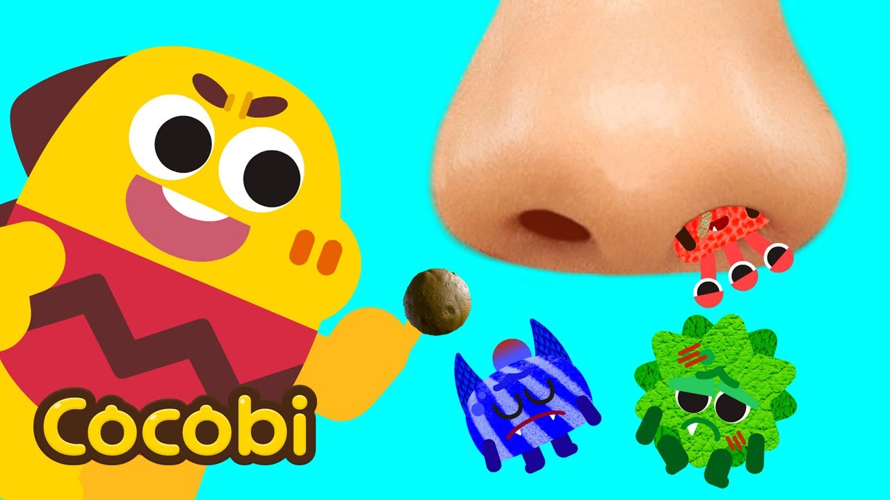 Booger and Germs Song😨 + More BEST Kids Songs | Cocobi Nursery Rhymes