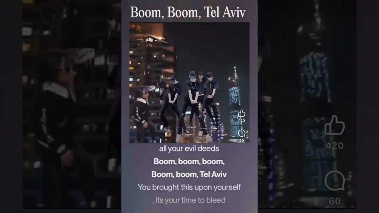 Boom Boom TelAviv song | Boom Boom Tel Aviv song (Official song) with lyrics by Lucas Gage