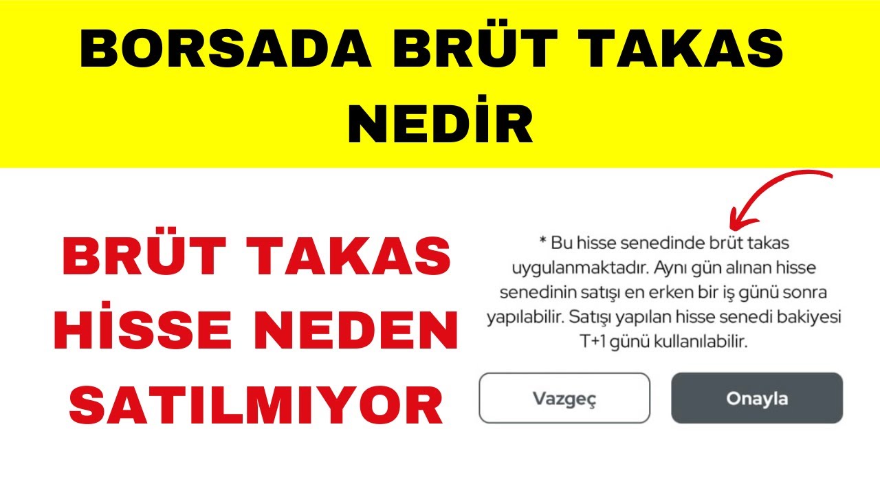 Borsada Brüt Takas Nedir - Brüt Takas Ne Zaman Biter