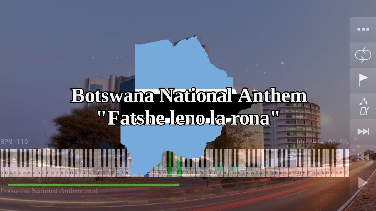 Botswana National Anthem | Fatshe leno la rona - Piano