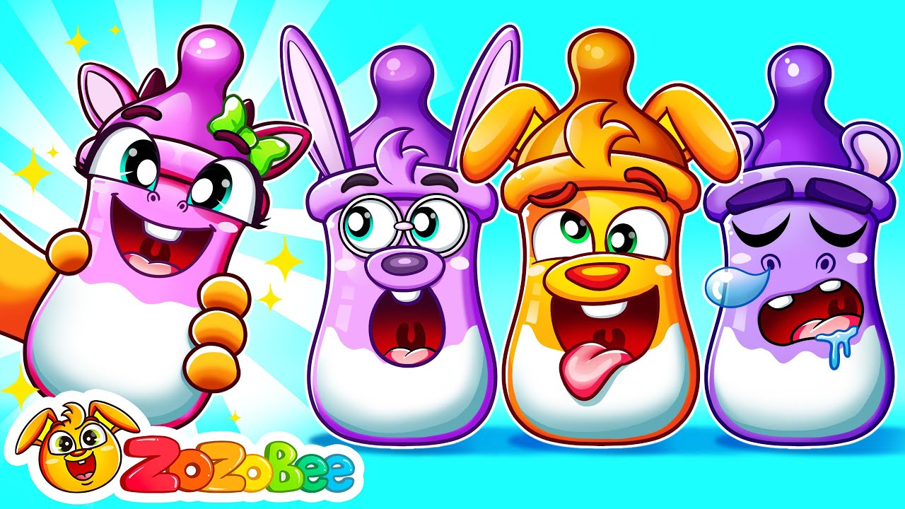 Bottle Milk Feeding Song - Baby Care - Funny Kids Songs And Nursery Rhymes - Zozobee