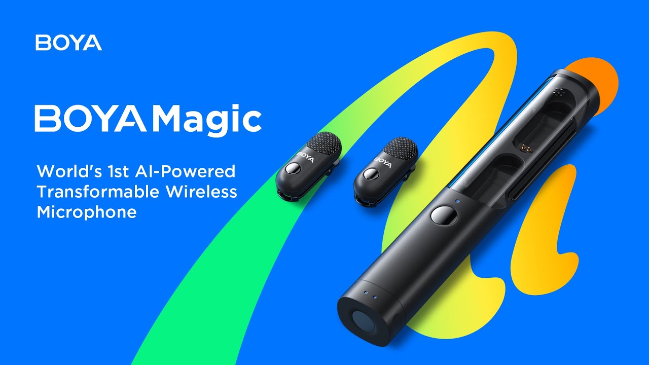 BOYA Magic | The World's 1st AI-Powered Transformable Wirelss Microphone
