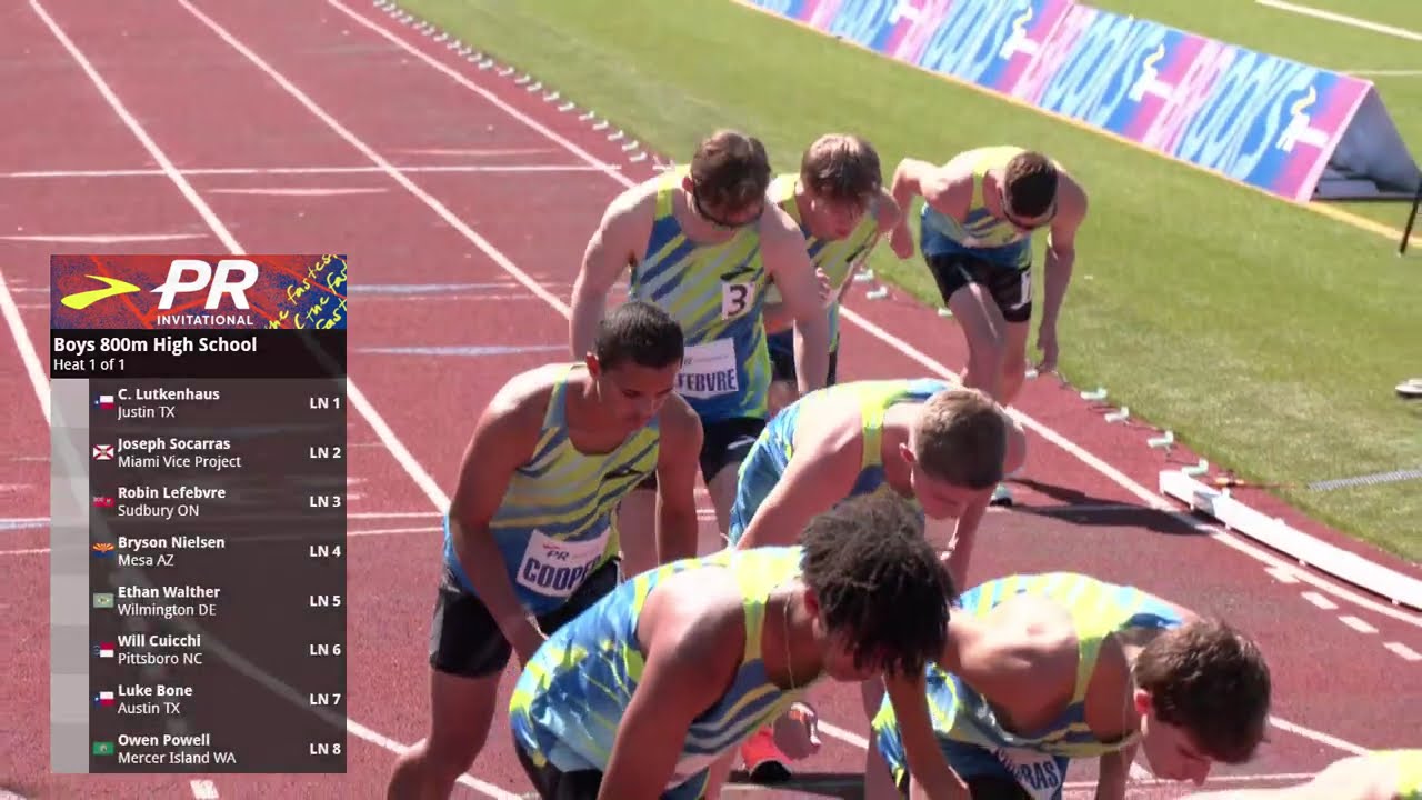Boys 800 Meter [Lutkenhaus 1:46.26!!!] - Brooks PR Invitational 2025 [Full Race Replay]