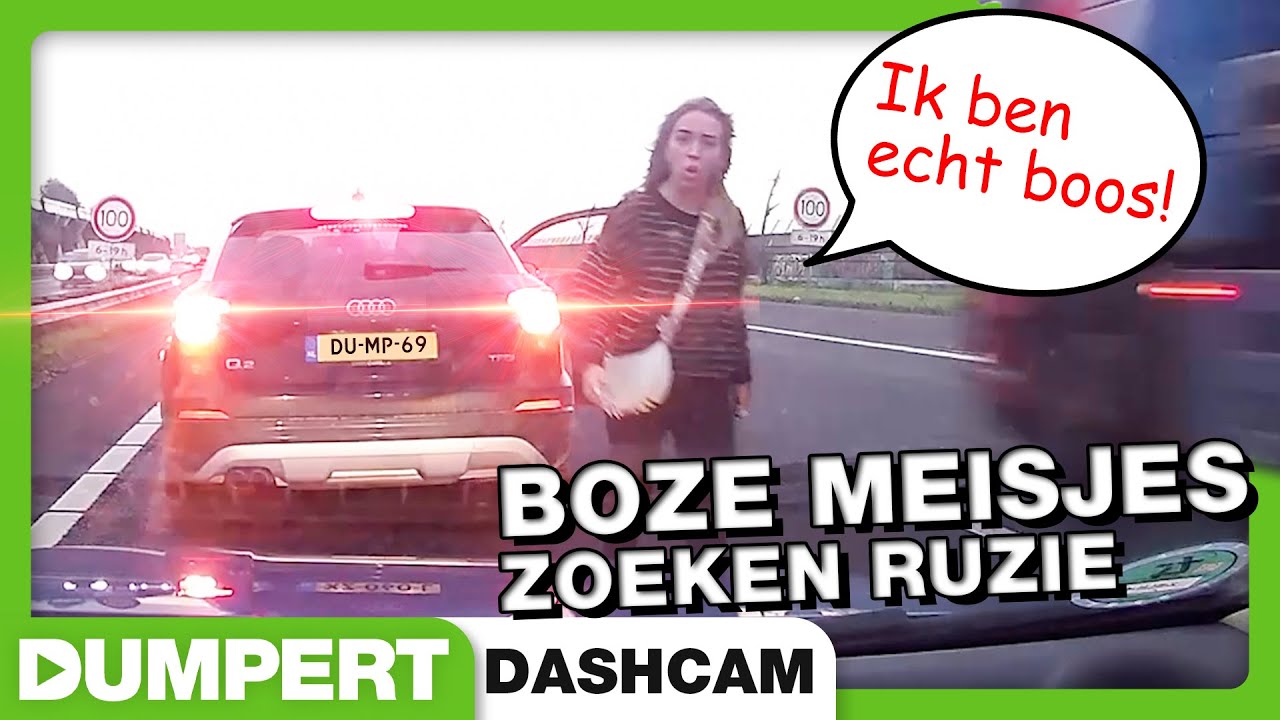 Boze meisjes zoeken ruzie! | Dumpert Dashcam 43