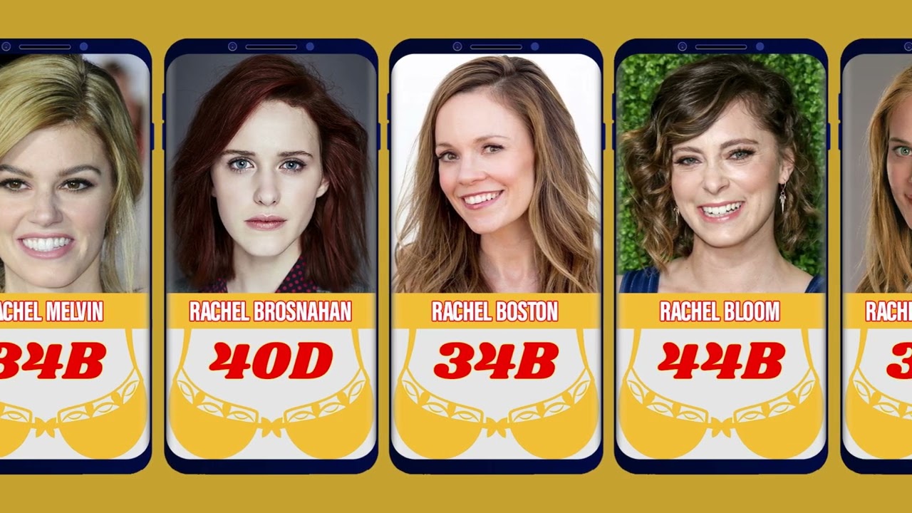Bra Sizes of the World's Most Beautiful Actresses | Hollywood Celebrity Comparison