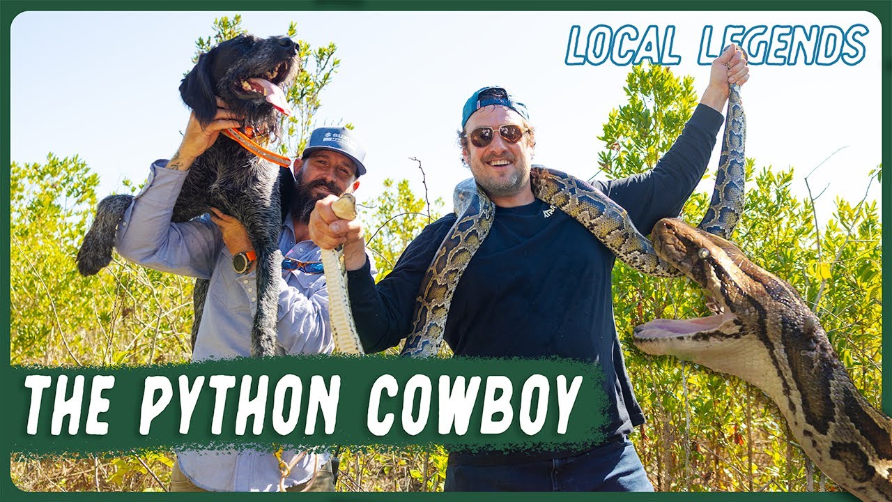 Brad Catches a GIANT PYTHON in the Everglades with The Python Cowboy! | Local Legends | Brad Leone