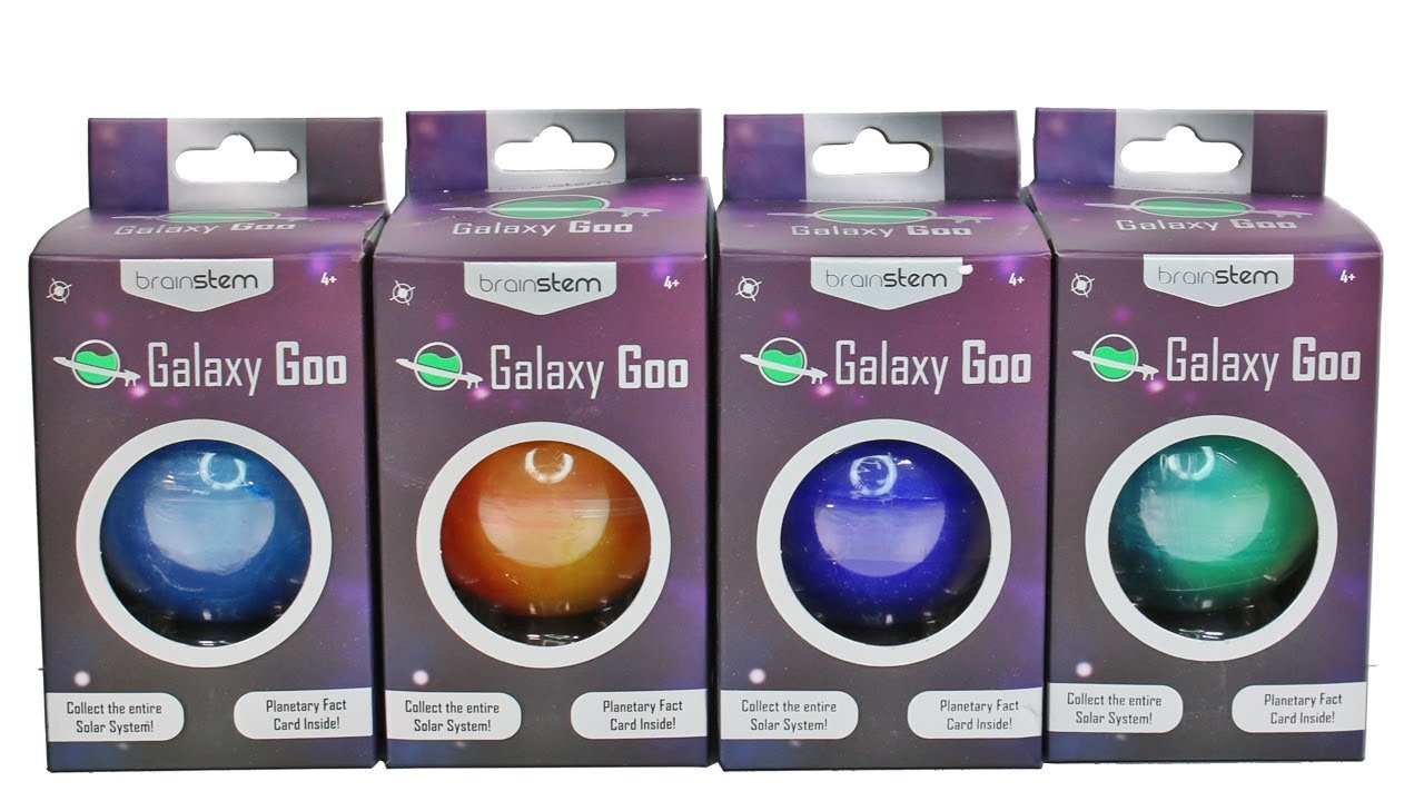 Brainstem Galaxy Goo Slime Planets Unboxing Toy Review Solary System Sun, Venus, Earth and Uranus