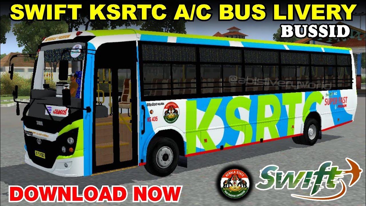 Brand new KSRTC SWIFT SUPERFAST AC PREMIUM BUS LIVERY (TATA MARCOPOLO) - BUSSID - DOWNLOAD NOW