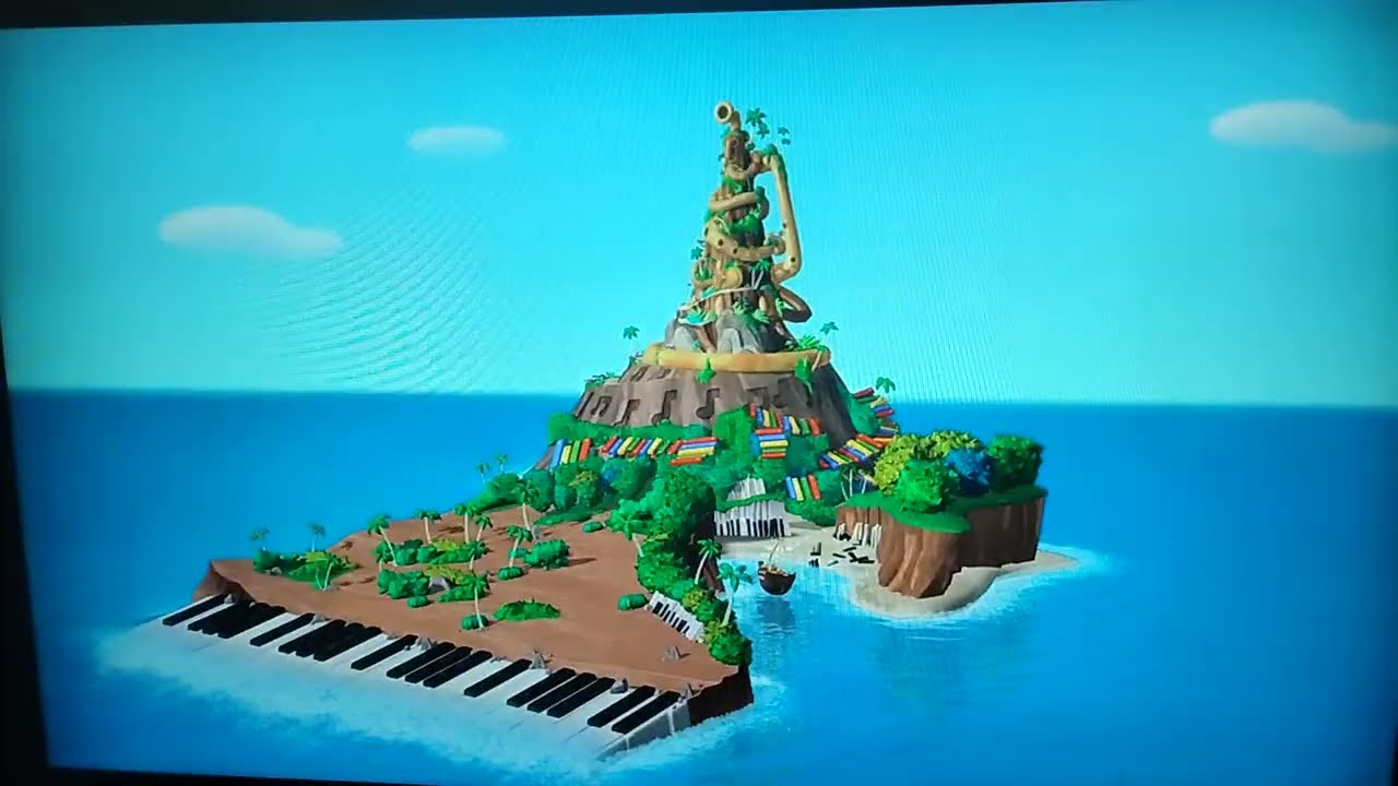 Brassyhorn Peak sinks from (Mickey's Pirate Adventure)