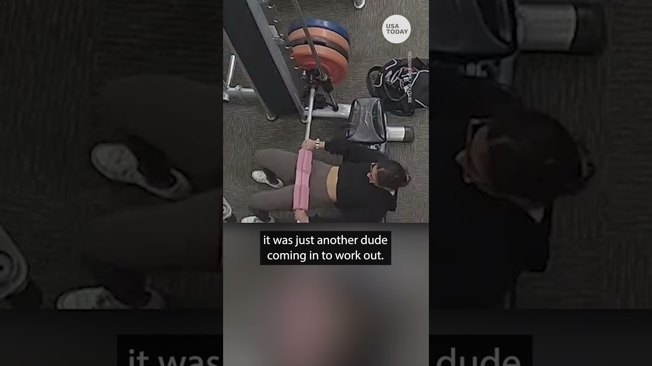 Brave woman fights off male attacker while alone at gym #Shorts