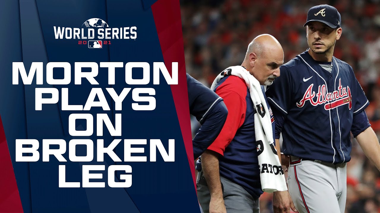 Braves' Charlie Morton gets 3 outs ON A BROKEN LEG in World Series Game 1!!