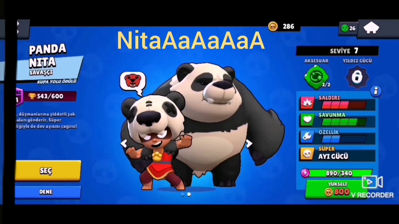 Brawl Stars | 7 Farklı Ses Efekti İle Nita |