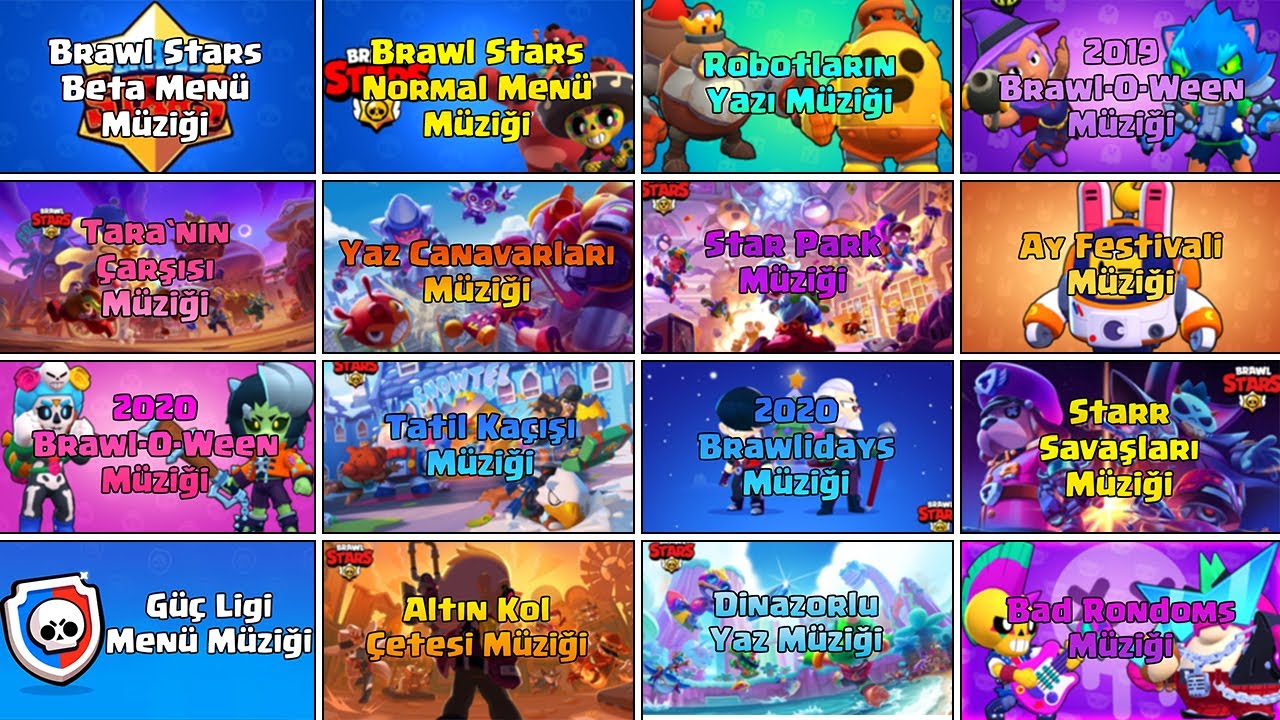 BRAWL STARS ALL LOBBY MUSIC (Bad Randoms)