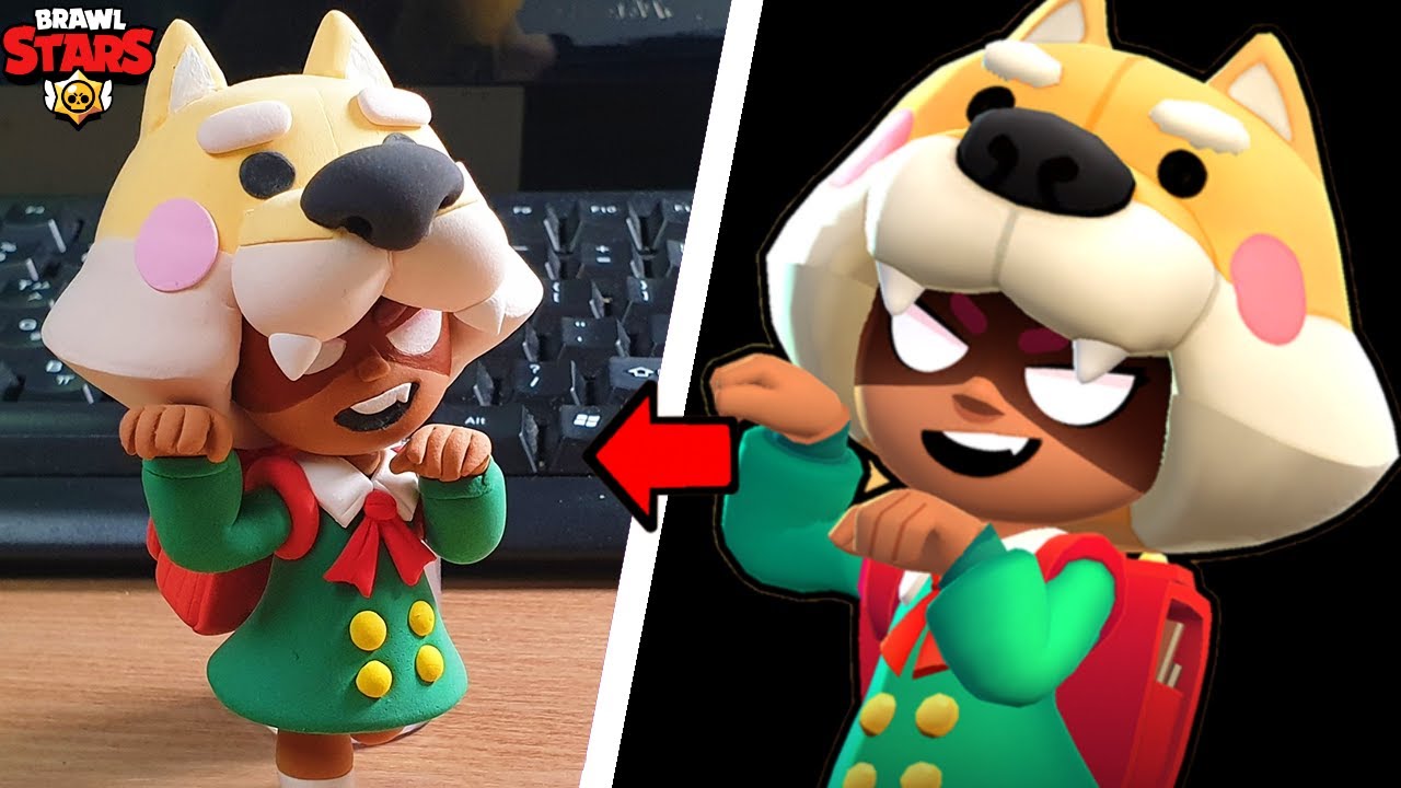 Brawl Stars clay Art - Shiba Nita - clay Tutorial