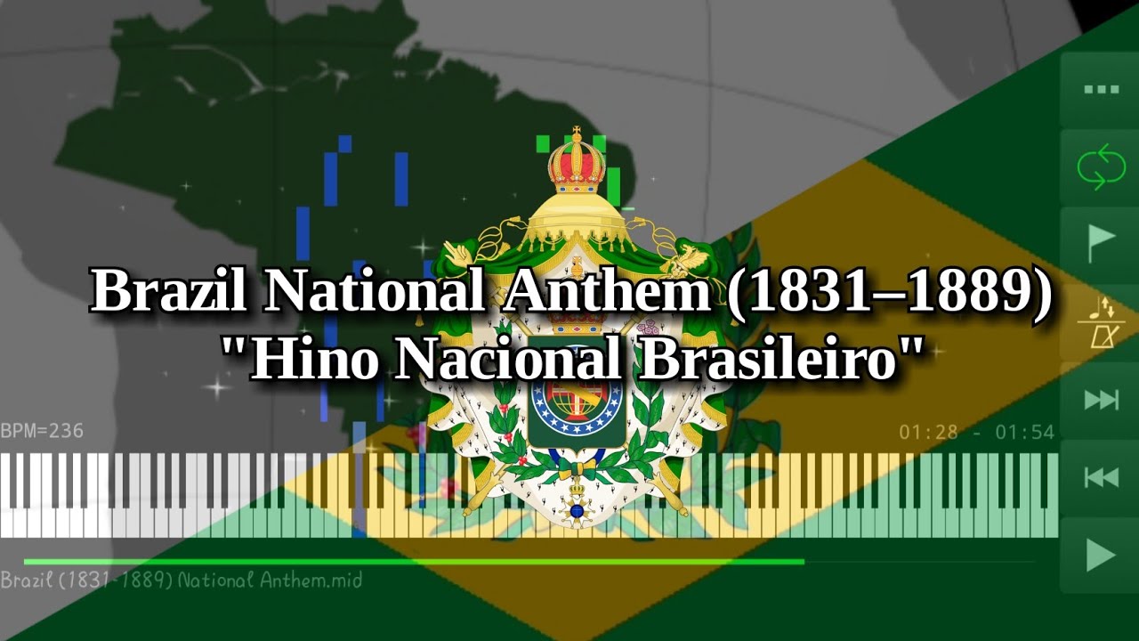Brazil National Anthem (1831–1889) | Hino Nacional Brasileiro - Piano