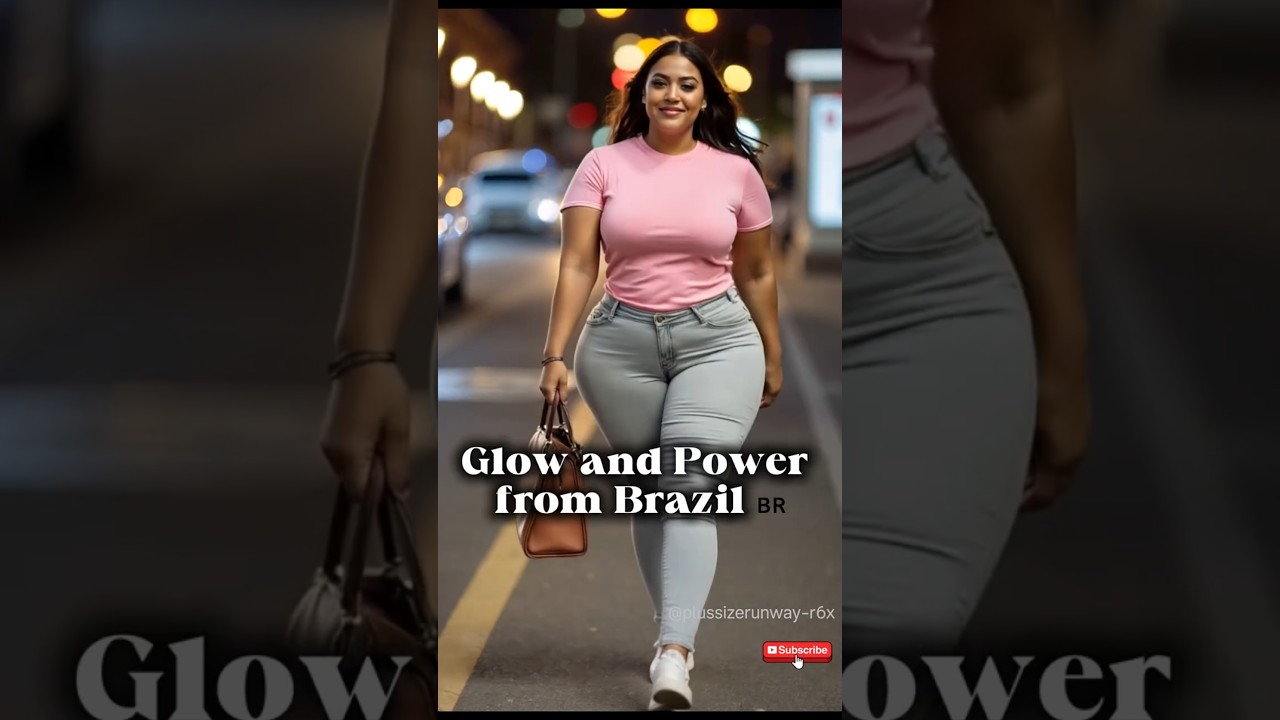 Brazilian Beauty Lighting Up the Night 🌆 | #curvyqueen #plussizebeauty #youaresobeauti