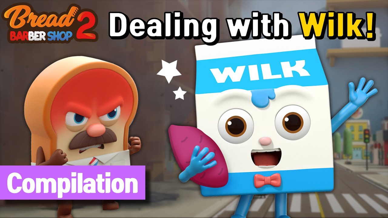 BreadBarbershop | Dealing with Frustrating Wilk! | english/animation/dessert/cartoon
