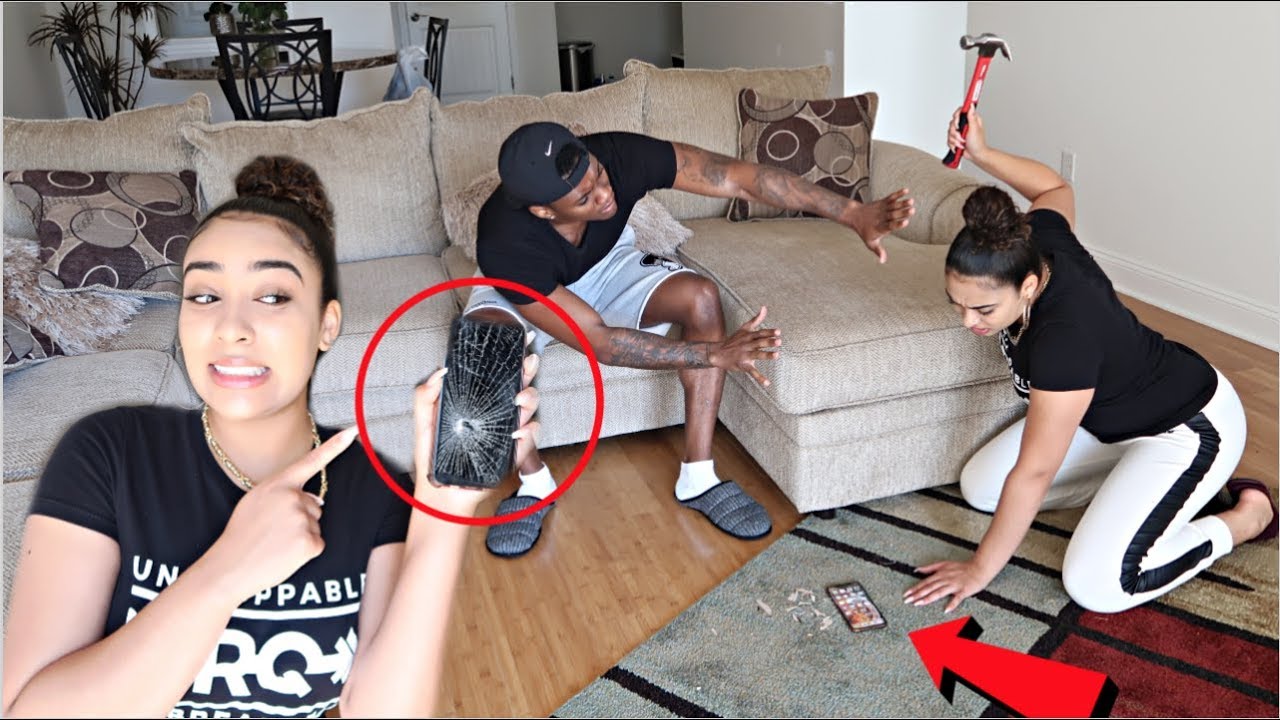 Breaking Boyfriends Phone, Then NOT Surprising Him With iPhone 11