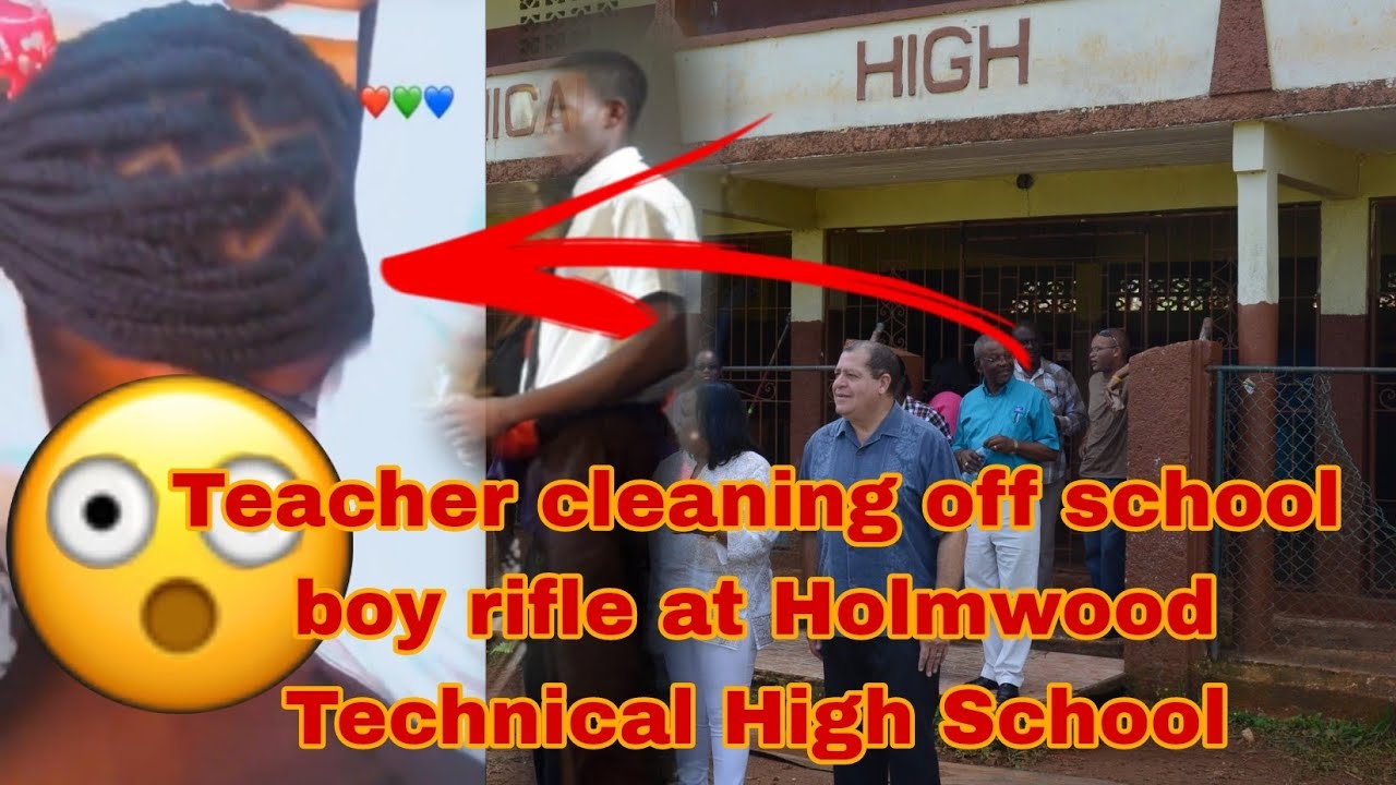 Breaking news 😱Teacher cleaning off school boy rifle at Holmwood Technical High School