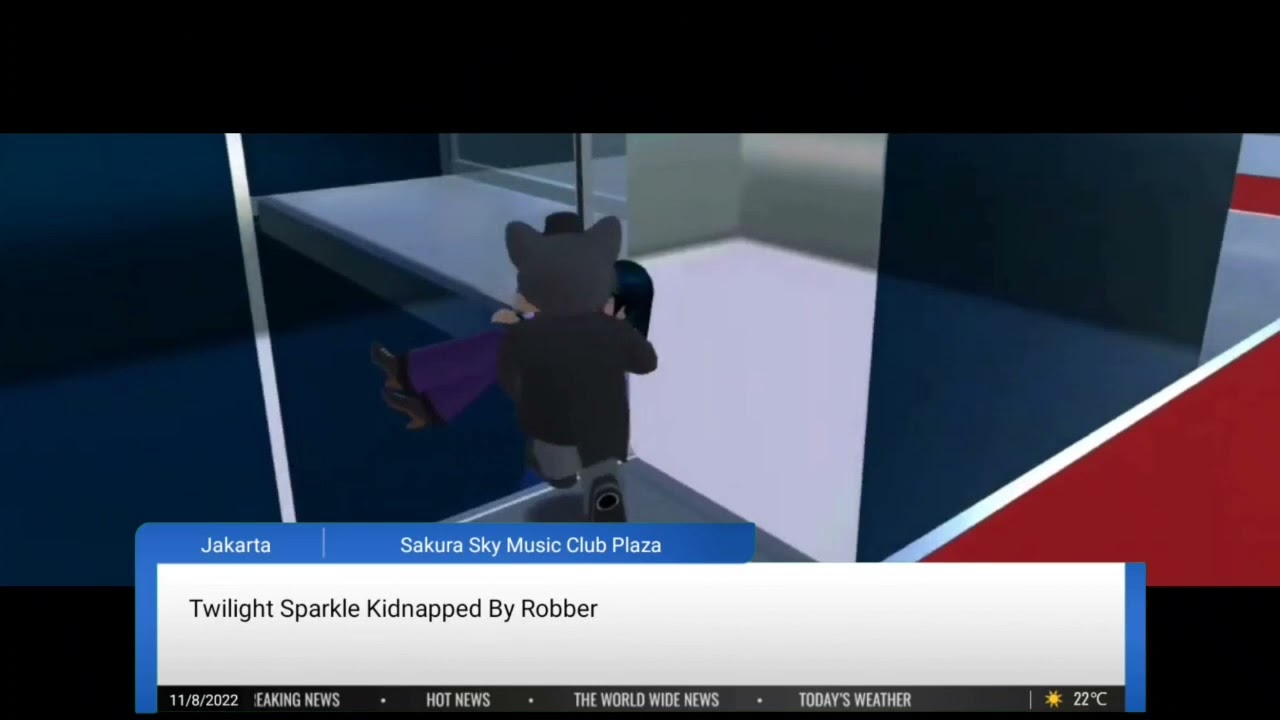 BREAKING NEWS Twilight Sparkle Kidnapped By Robber Getting Thrashed - SAKURA School Simulator