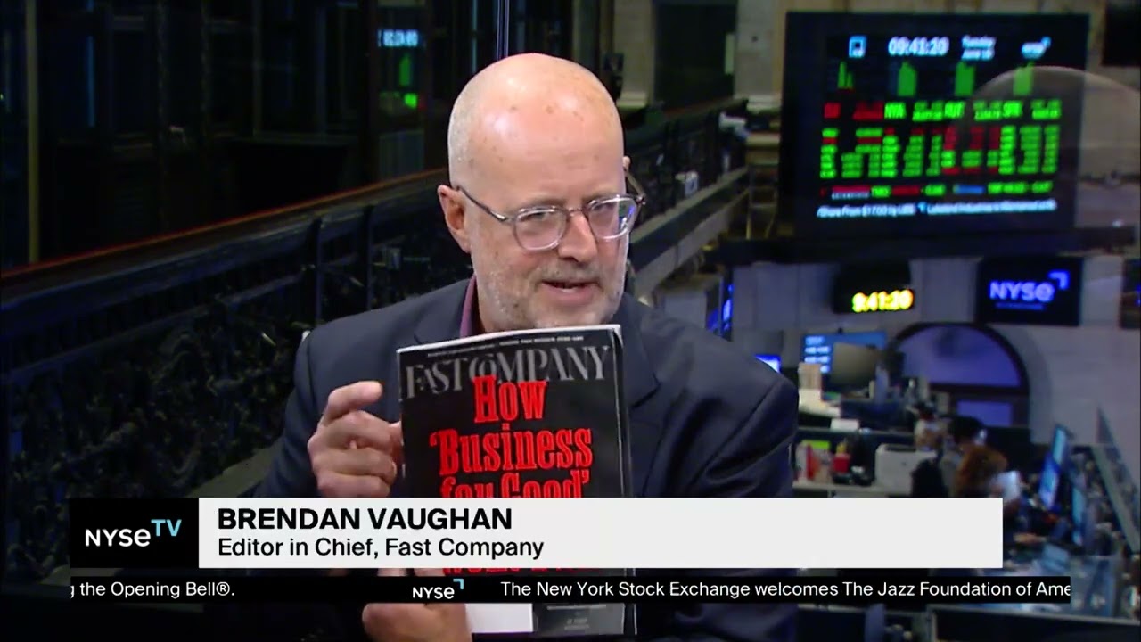Brendan Vaughan, Editor in Chief at Fast Company Joins Live on NYSE TV