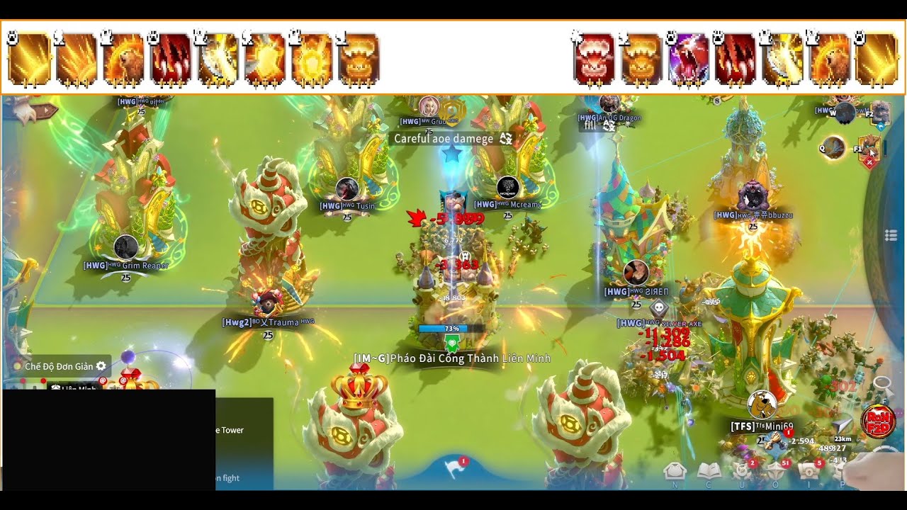 (B&R/HWG vs IM~G/TFS) CALL OF DRAGONS GAMEPLAY RALLY/GARRISON &T4 MAGE FIELD FIGHTING