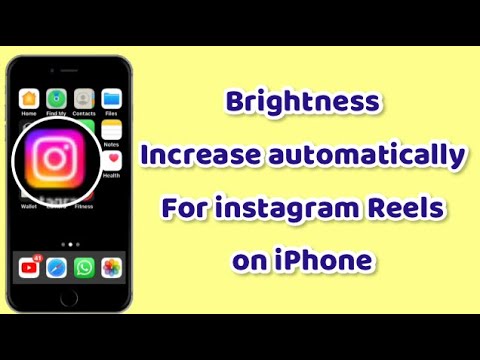 Brightness increase automatically for instagram video on iPhone | iPhone 13| Apple Tech world