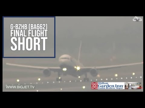 British Airways Boeing 767 Retirement - G-BZHB (BA662) LHR-LCA on the show today #BAretireB767