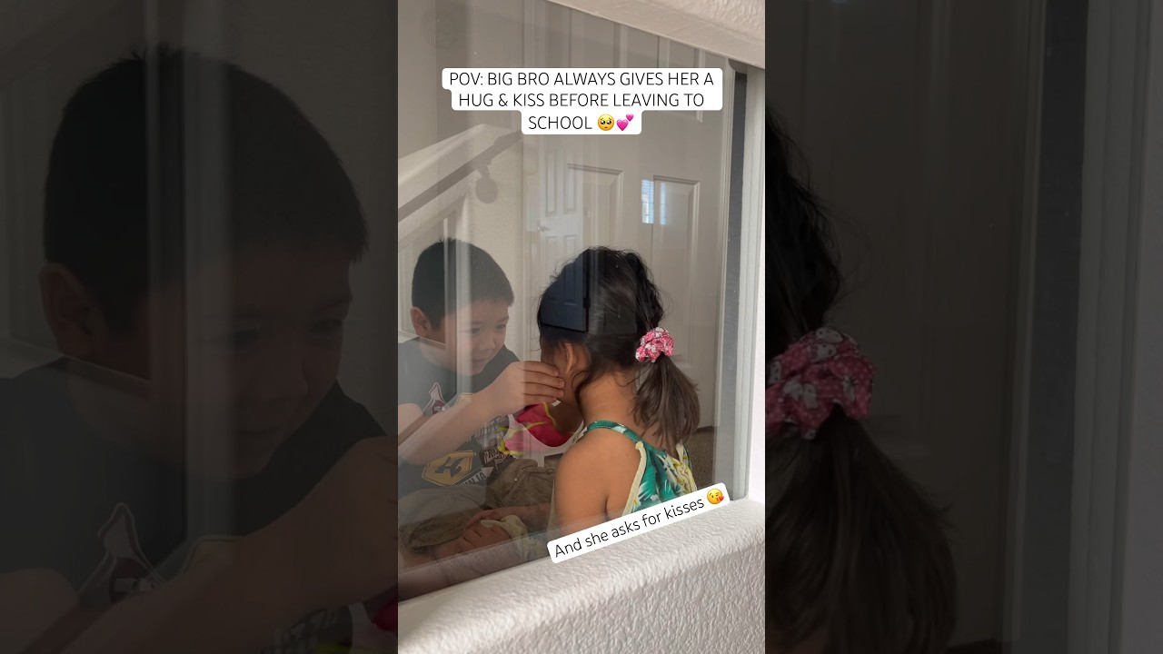 Bro and sis love can’t leave without hugs & kisses #brothersister #siblinggoals #trendingviral #fyps