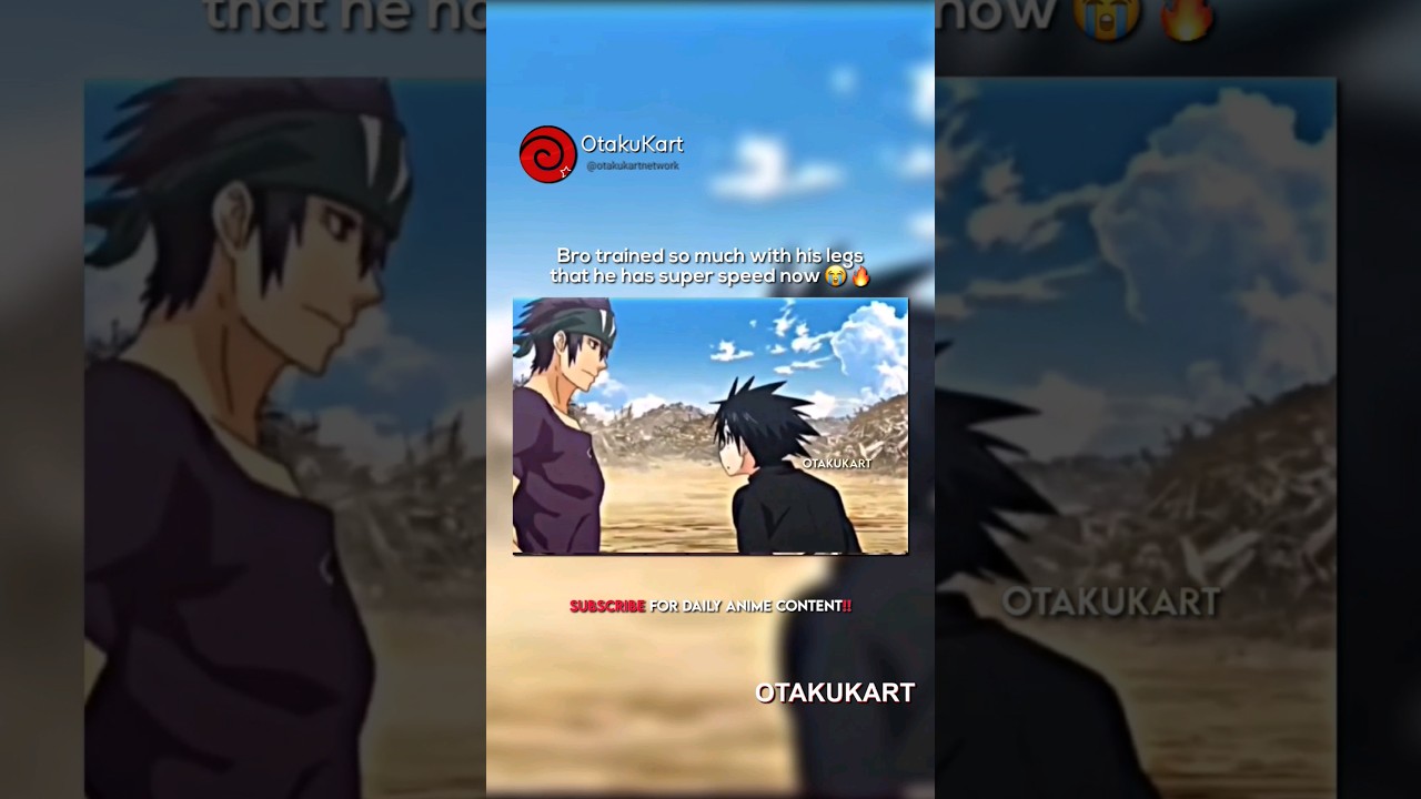 Bro trained his legs so much that he has super speed now 😭🔥 #anime #animememes #animeedits #shorts