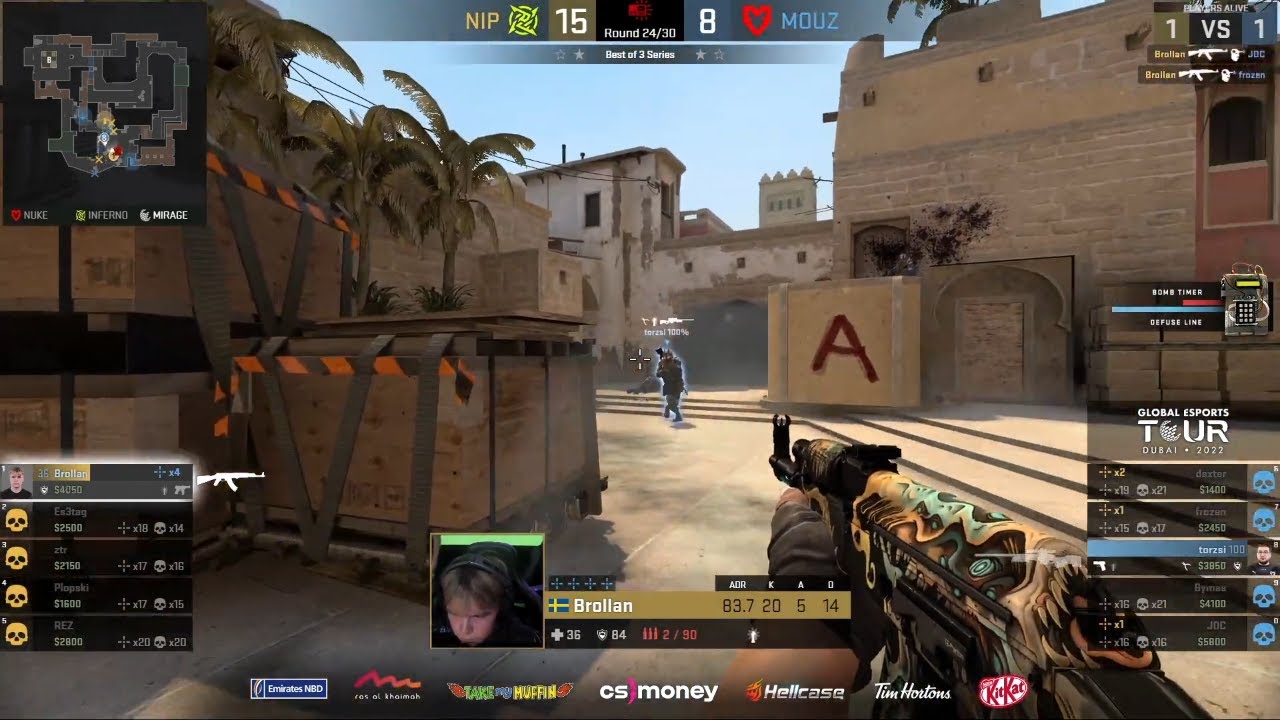 Brollan 1v3 ACE CLUTCH to WIN Grand Final